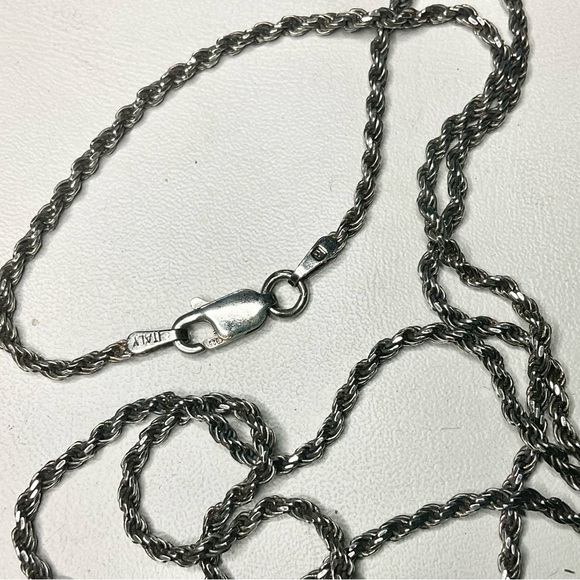 Art Deco Sterling Silver Large Pendant Necklace - Picture 8 of 12